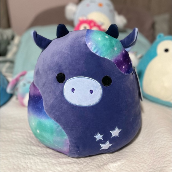 Squishmallows Herman Il Serpente Blu Navy Con Pancia Spaziale, 20 Cm - Foto 7